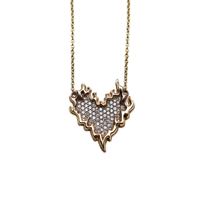 Heart on Fire Pendant