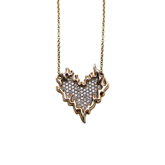 Heart on Fire Pendant