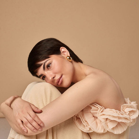 Demi Dome Hoop Earrings