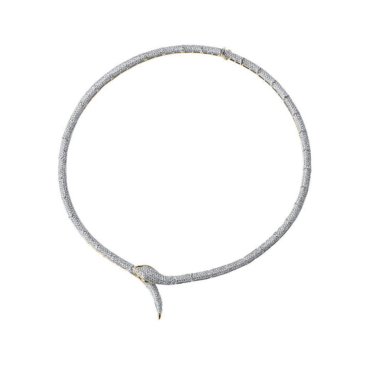 L'garé Classic Python Eternity Necklace