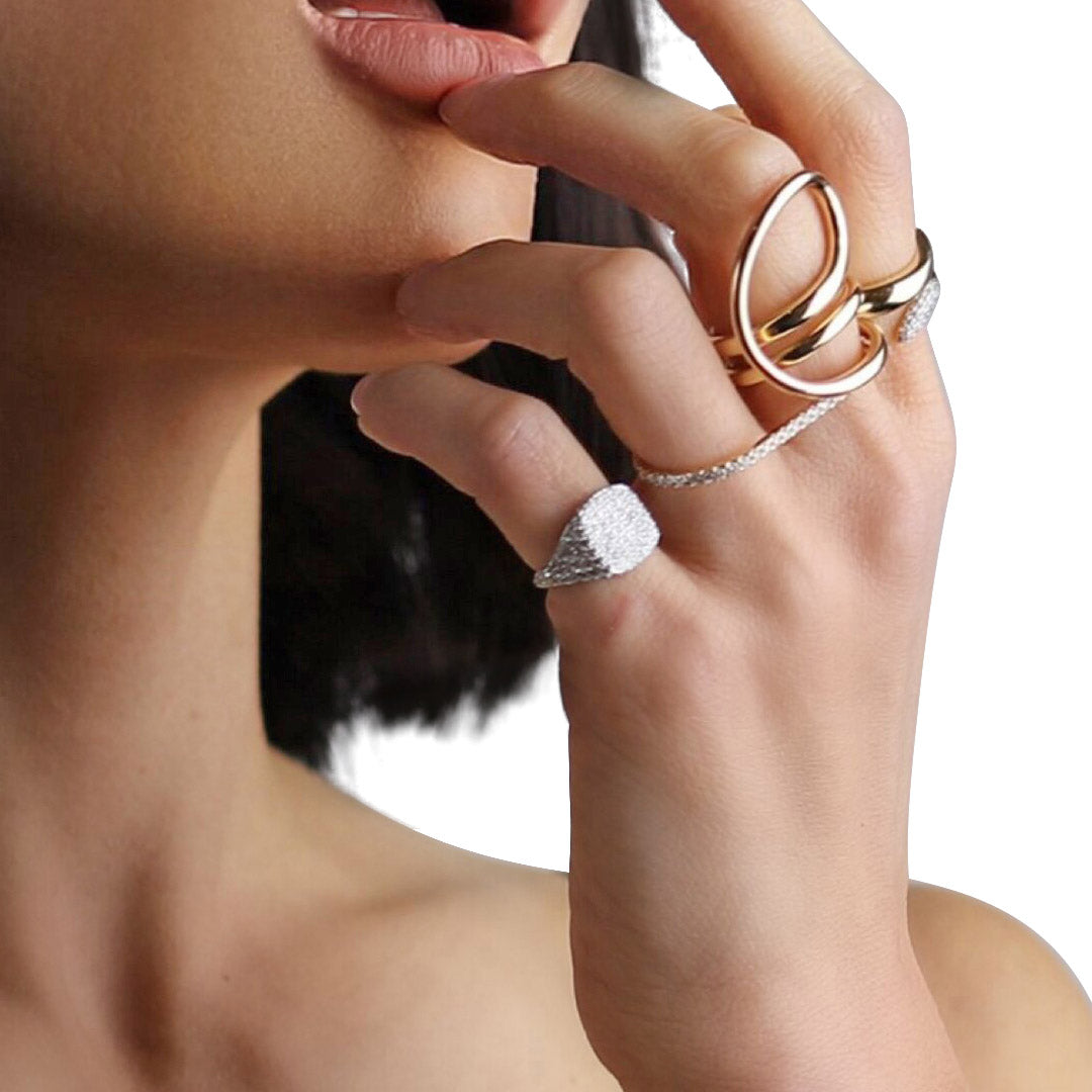 Diamond Pinky Ring